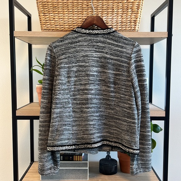 Talbots Structured French Terry Open Front Knit Blazer, M - Picture 5 of 7